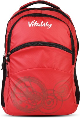 Vitality Trendy Printed Backpack 25 L Laptop Backpack(Blue)