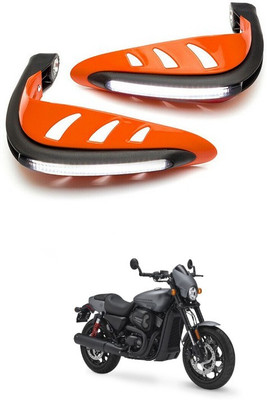 PRTEK Motorcycle Universal Bike Hand Guards with DRL Running Light 542 Bike Crash Guard(TVS)