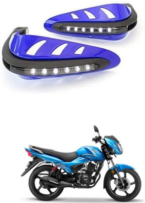 PRTEK Motorcycle Universal Bike Hand Guards with DRL Running Light 365 Bike Crash Guard(TVS)