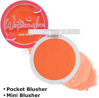 Latixmat FACE MAKE UP MINI POCKET BLUSHER MATTE FINISH WATER PROOF(WATERMELON)
