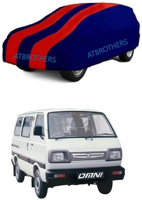 ATBROTHERS Car Cover For Maruti Suzuki Omni (Without Mirror Pockets)(Blue, Red)
