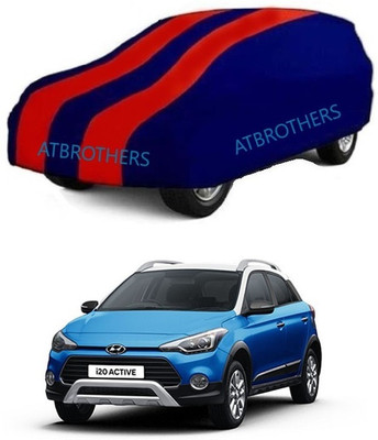ATBROTHERS Car Cover For Hyundai i20 Active SX Dual Tone Petrol (Without Mirror Pockets)(Blue, Red)