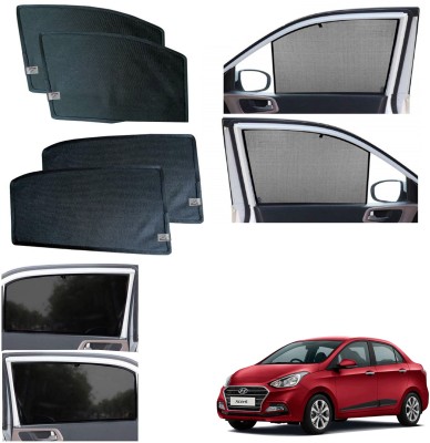 WolkomHome Side Window Sun Shade For Hyundai Xcent(Black)