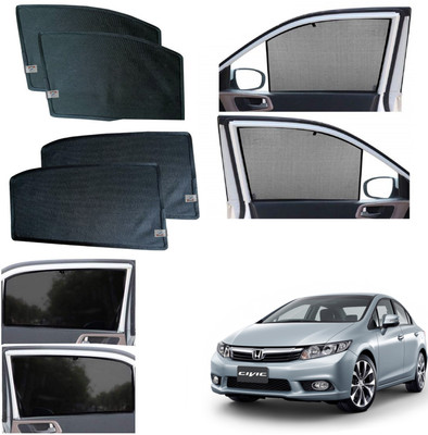 WolkomHome Side Window Sun Shade For Honda Civic(Black)