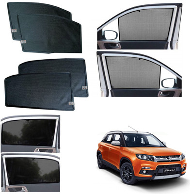 WolkomHome Side Window Sun Shade For Maruti Suzuki Vitara Brezza(Black)