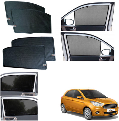 WolkomHome Side Window Sun Shade For Ford Figo(Black)