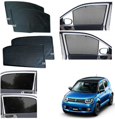 WolkomHome Side Window Sun Shade For Maruti Suzuki Ignis(Black)