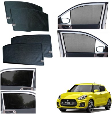 WolkomHome Side Window Sun Shade For Maruti Suzuki New Swift(Black)