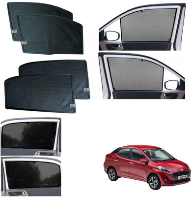 WolkomHome Side Window Sun Shade For Hyundai Aura(Black)