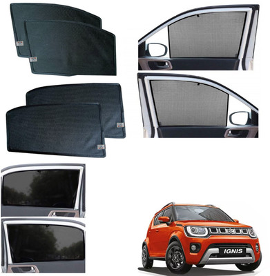 WolkomHome Side Window Sun Shade For Maruti Suzuki Ignis(Black)