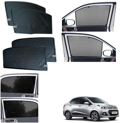 WolkomHome Side Window Sun Shade For Hyundai Xcent(Black)