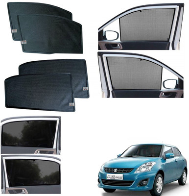 WolkomHome Side Window Sun Shade For Maruti Suzuki New Dzire(Black)