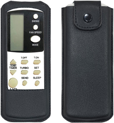 Gizmofreaks Flip Cover for Compatible AC Remote Model Number 153/ VE-31 Voltas Remote Controller Cover(Black, Pack of: 1)