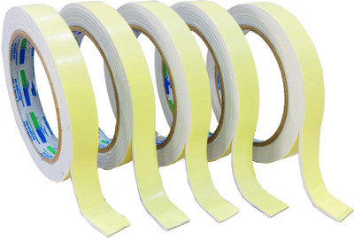 Neel Double Sided HANDHELD Double Sided Foam Tape (Manual)(Set of 5, Yellow)
