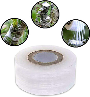 Mplus 600M x 1.5-inch Width Grafting Plant Repair Tape for Nursery & Garden pack of 1 Manual Grafting tape (Manual)(Set of 1, White)