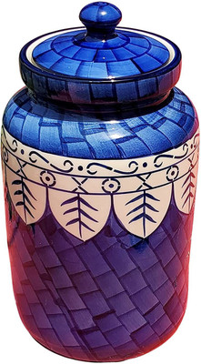 LANDSLIDE Ceramic Pickle Jar  - 10000 ml(Multicolor)