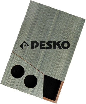 Pesko Table Tennis Bat Cover With Wooden Case Grey (Pack Of 1) Racquet Carry Case/Cover XL(Grey, Black)