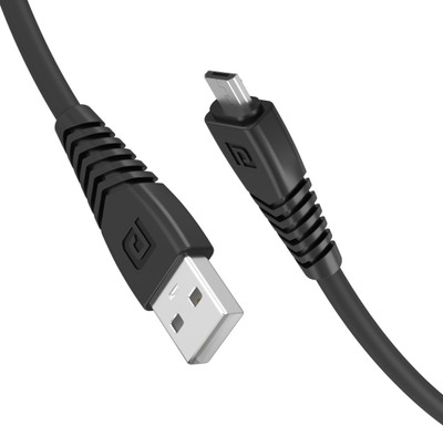 Portronics Micro USB Cable 2 A 1 m 4in1(Compatible with All Phones for Micro USB Devices, Black, One Cable)
