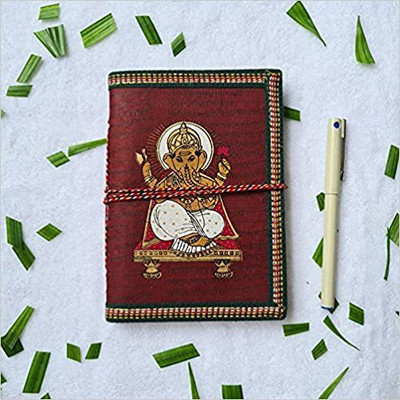 POLARIS FOX HANDMADE Regular Diary Unruled 92 Pages(Maroon, Pack of 4)