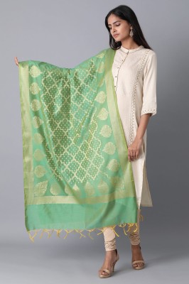 ELLEVEN Cotton Blend Self Design Women Dupatta