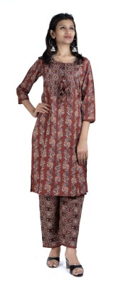 MRIGANKA Women Kurta Palazzo Set