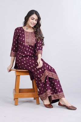 shoecom Women Kurta Palazzo Set