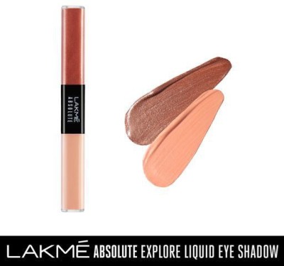 Lakmé Absolute Explore Liquid Eye shadow 10 ml  (Earthy Matte & Shimmering Sunset)