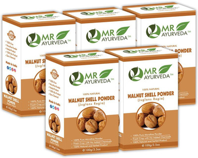 MR Ayurveda Walnut Shell Powder - Set of 5(500 g)