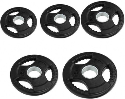 HACKERX 20 kg Olympic Weight Plates (2.5Kgx4pcs + 5Kgx2pcs)- 50 mm Home Gym Combo
