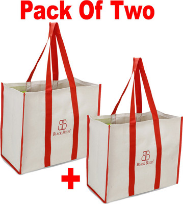 BlackBoxes Best Quality Shopping Bags for Market Milk,Grocery,Vegetable,jhola,Thela Pack of 2 Grocery Bags(White, Red) deal from flipkart BlackBoxes Best Quality Shopping Bags for Market Milk,Grocery,Vegetable,jhola,Thela Pack of 2 Grocery Bags(White, Red) deal from flipkart