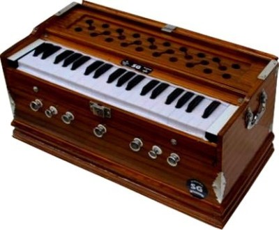 SG MUSICAL 3 1/4 Octave, Double Bellow, 39 Keys,7 Stopper FTGHARL31 3.25 Octave Hand Pumped Harmonium(Three Fold Bellow, Bass Reed, Male Reed)