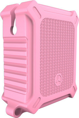 J Silicone Press and Release Headphone Case For Apple Airpods 1st Generation, Apple Airpods 2nd Generation(Full Pink)