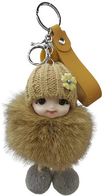 DSR Unicorn Key chain with Charms -3D Keychains (Yellow) Key Chain