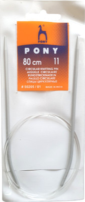 Artonezt Pony Aluminum 80cm Circular Knitting Pins Needles, No 11 Knitting Pin(Pack of 1)