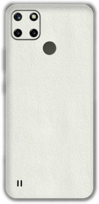 Orgic India Realme C25 Mobile Skin(White Leather)
