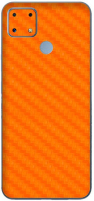 Orgic India Realme C25 Mobile Skin(Carbon Orange)