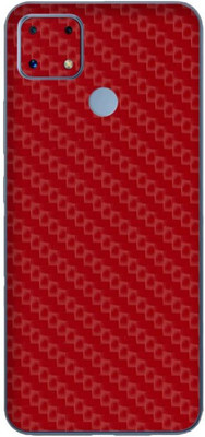Orgic India Realme C25 Mobile Skin(Carbon Red)