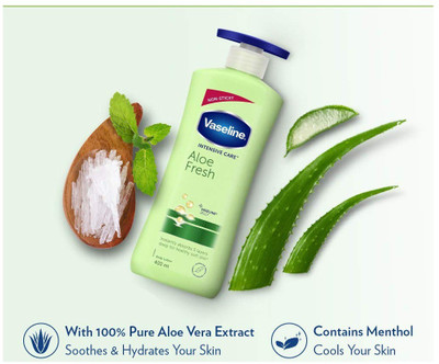 Vaseline Aloe Fresh Intensive Care Body Lotion 400ml Set (1)(400 ml)