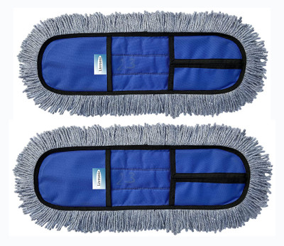 Livronic Microfiber Wet and Dry Mop Refill Pads for 18 inch mop only (Pack of 2 Pcs) Wet & Dry Mop(Multicolor)