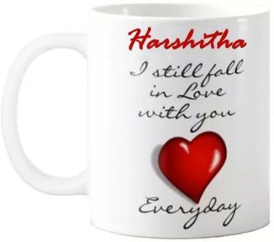 Exocticaa Love You Harshitha Romantic Quotes 001 Ceramic Coffee Mug(325 ml)