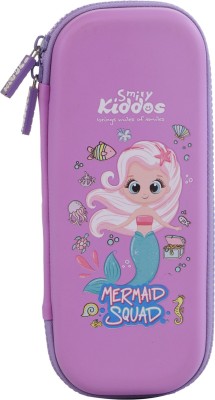 smily kiddos Small pencil case Mermaid Art EVA Pencil Box(Set of 1, Purple)