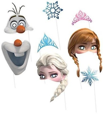 PMW Frozen Elsa Anna Props - Birthday Special for Kids - 8 Pieces Photo Booth Board(Birthday)