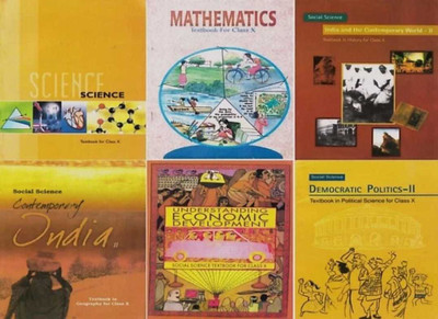 Ncert Class 10th Mathematics Science Social Science History Economic Civics Geography ( Book Set 6) (Paperback, NCERT BOOK)(PAPERBACKS, NCERT)