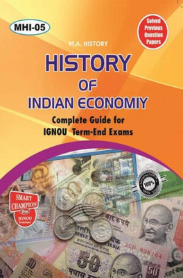 IGNOU MHI 05 Solved Guess Papers Pdf From IGNOU Study Material/Books (History Of Indian Economy) IGNOU (MAH)(Paperback, BHAVYA KUMAR SAHNI)