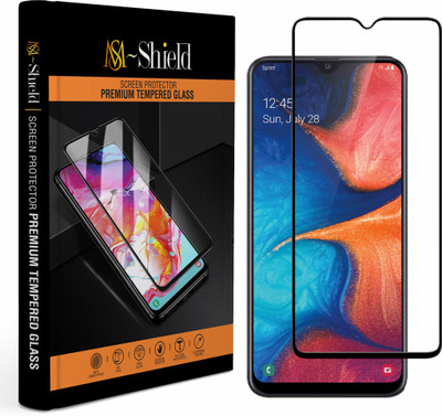 MS-Shield Edge To Edge Tempered Glass for Samsung Galaxy A20(Pack of 1)