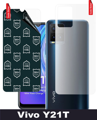 TRUSTin.ONLINE Front and Back Tempered Glass for Vivo Y21T(Pack of 2)