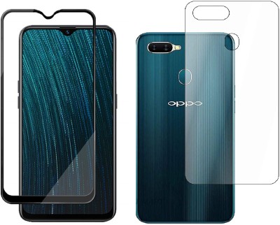 VOSKI Front and Back Tempered Glass for Oppo A5s(Pack of 2)