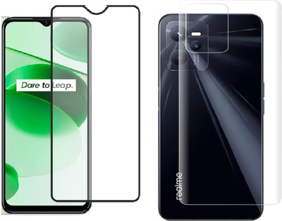 ELEF Front and Back Tempered Glass for Realme C35(Pack of 2)
