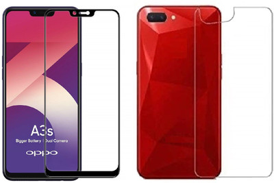 ELEF Front and Back Tempered Glass for Oppo A3s(Pack of 2)
