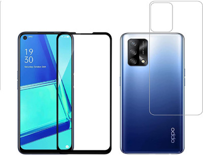 VOSKI Front and Back Tempered Glass for Oppo F19(Pack of 2)